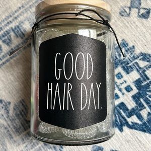 Rae Dunn Spiral Hair Ties Glass Jar